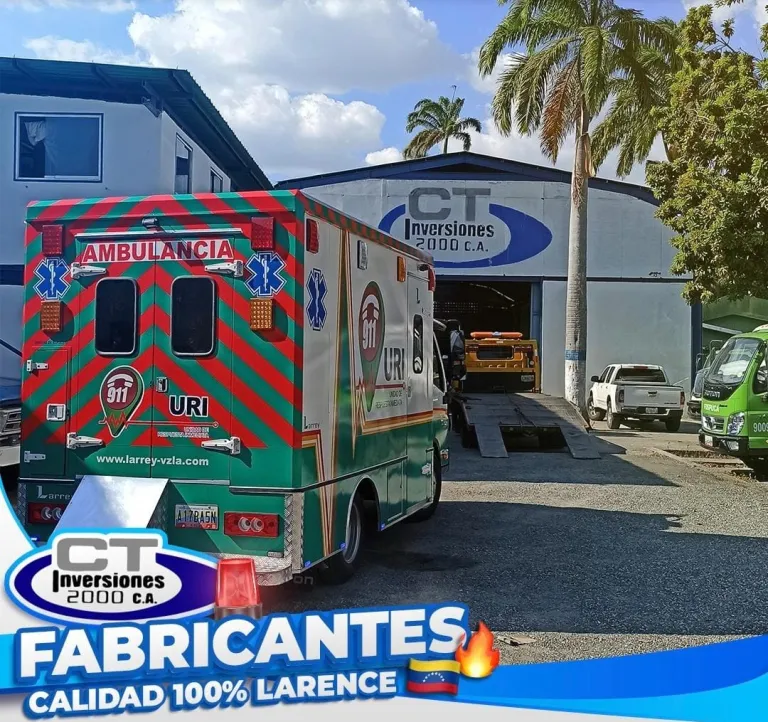 Ambulancia fabricada en planta, lista para su entrega
